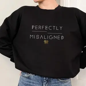 Perfectly Misaligned Sleep Token T-Shirt Sweatshirt, Hoodie, Black Graphic Crewneck, Sleep Token Merch, Unisex Casual Music Fan Gift