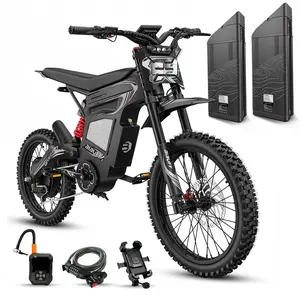 BIBUFF GT600 adult electric bike, 72V 30Ah removable battery, 7500W peak power, top speed 55 mph, range 80 miles, supports 500 lbs, hydraulic brakes, 2-year warranty