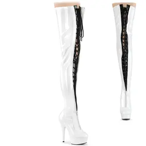 Women's Over-the-Knee Lace-Up High Heel Platform Boot - Stylish, Comfortable Footwear (Delight-3027)