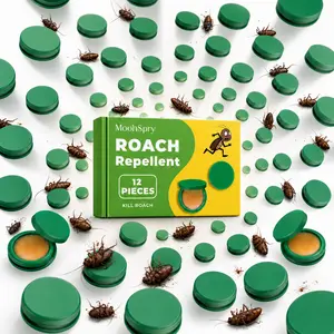 48-Pack Indoor Roach Bait Gel & Trap, Effective Cockroach Killer Set, Home & Outdoor Pest Control Bait Trap Kit repellent moonspry indoor infestation dormitory kitchen domestic