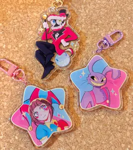 TADC Acrylic Keychains | The Amazing Digital Circus | Pomni, Jax, Caine | Double Sided