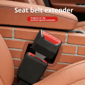 Auto Seat Belt Extender Clip Booster Durable ABS Construction Universal Fit for Most Cars Easy to Reach Rear Seat Buckles Accessory