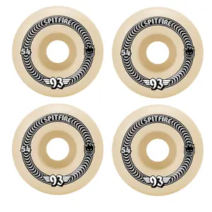 Spitfire Skateboard Wheels 54mm F4 Soft Sliders 93A Classics Natural