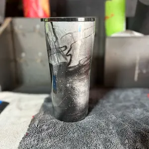22oz Hydro Dipped Tumbler - Unique Design with Abstract Patterns, Ideal for Drinks and Everyday Use