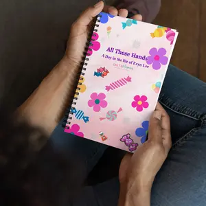 Flowers-n- Candy 140 dotted pages Spiral notebook by Lewis, Y. K