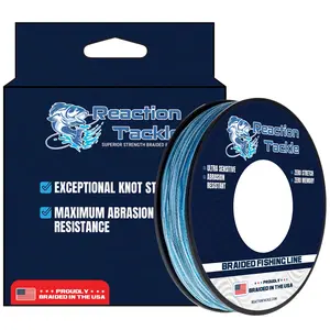 Reaction Tackle BRAIDED IN THE USA Fishing Line- X4