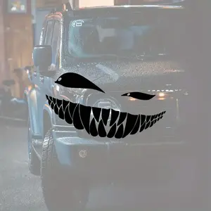 Reflective Car Stickers, Funny Eye-Rolling Expression, Waterproof Vinyl Decals, Car Window Decal, Sunscreen Motorcycle & Car Body Decorations