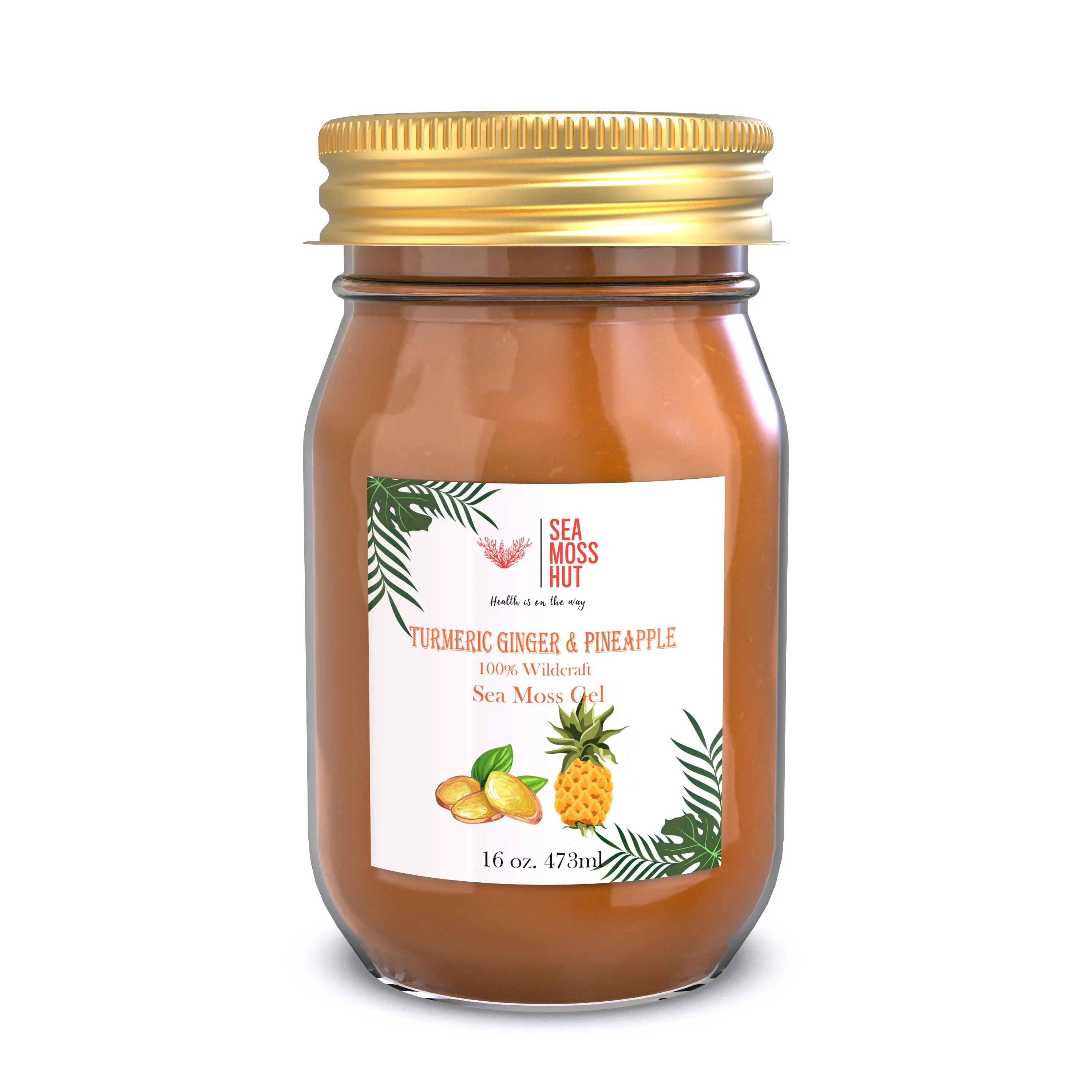 Turmeric Ginger & Pineapple Sea Moss Gel