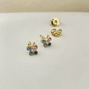 18k Gold Plated Stud Earrings