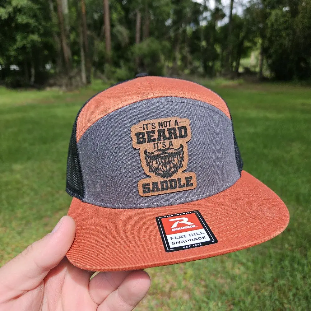 It's a Saddle Richardson Hats 112 & 168 Hat with Custom Leatherette Patch, Classic Design, Stylish It's a Saddle Richardson Hats 112 & 168 Hat with Custom Leatherette Patch, Classic Design, Stylish