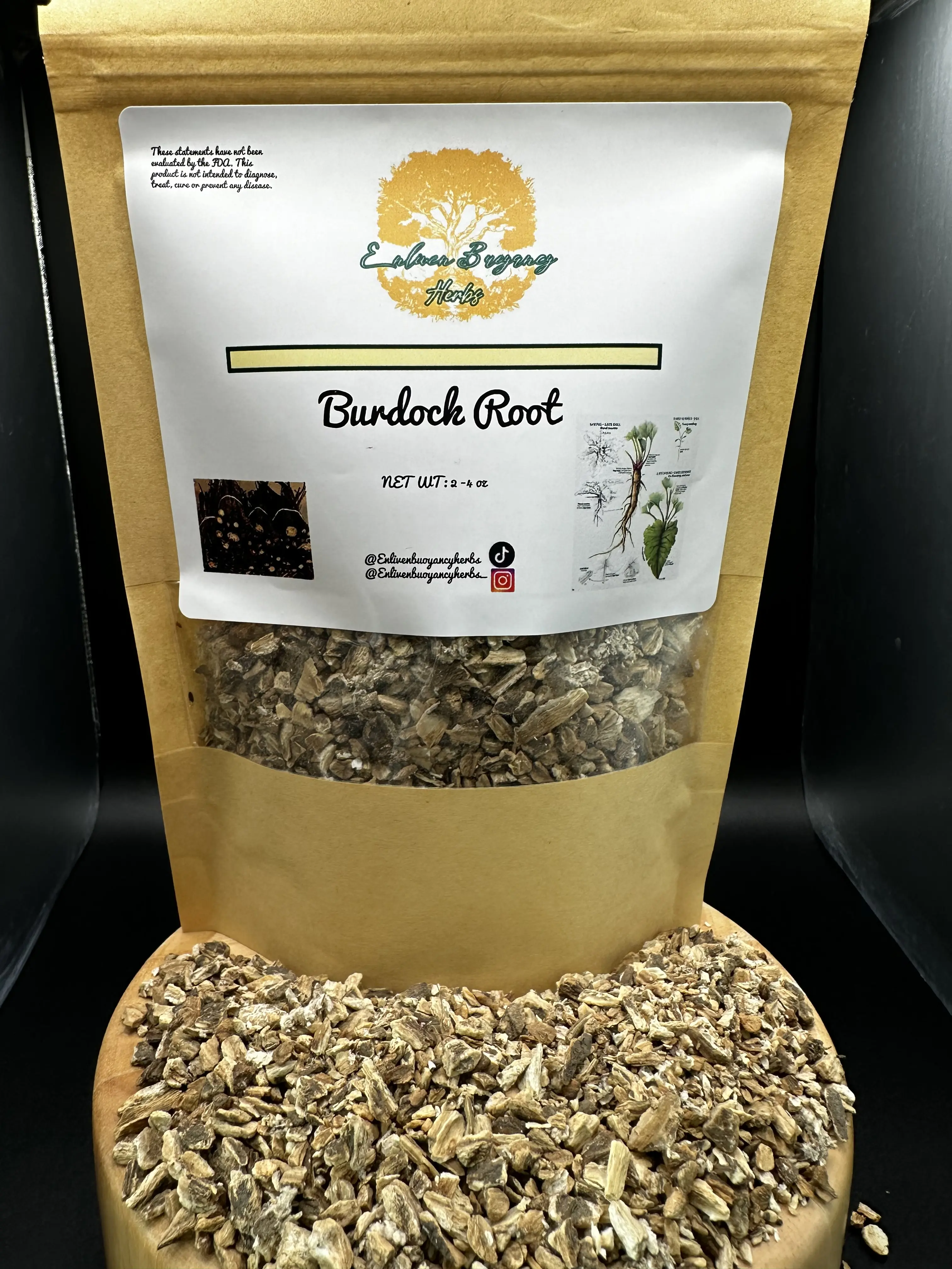 100% Natural Burdoch Root - Herbal Supplement