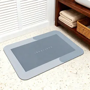 One Super Absorbent Bathroom Mat - Quick-Drying, Non-Slip Floor Mat, Soft And Comfortable Bathroom Rug, Suitable For Bathrooms, Shower Rooms, Laundry Rooms, Bedrooms, Living Rooms, Doormats, And Kitchen Mats.