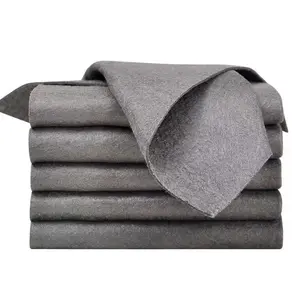 10PCS Thickened Magic Cleaning Cloth,Bsorbent Magic Cleaning Glass Cloth,Reuseable Streak Free Magic Fiber Microfiber Cleaning Cloth for Kitchen, Window, Glass, Cars (Grey)
