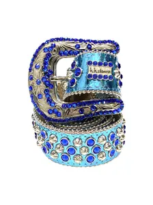 B.B Simon (baby blue/royal crystal belt)