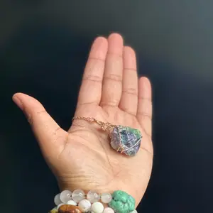 Wire Wrapped Crystal necklace