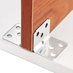 12/24/48pcs right angle corner bracket fasteners, used for furniture, tables, chairs, cabinets, L-shaped corner brackets, mounting brackets, fixing connectors, hardware accessories