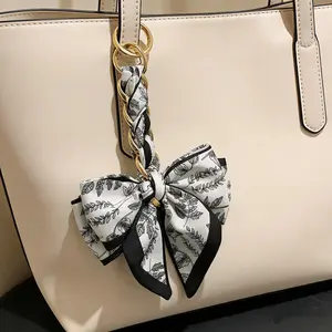 Stylish Purse Chain Extender with Bow Ribbon Crossbody Bag Charm Keychain Adjustable Length Fashion Accessory for Women Best Valentines Gifts for Girlfriend Wife