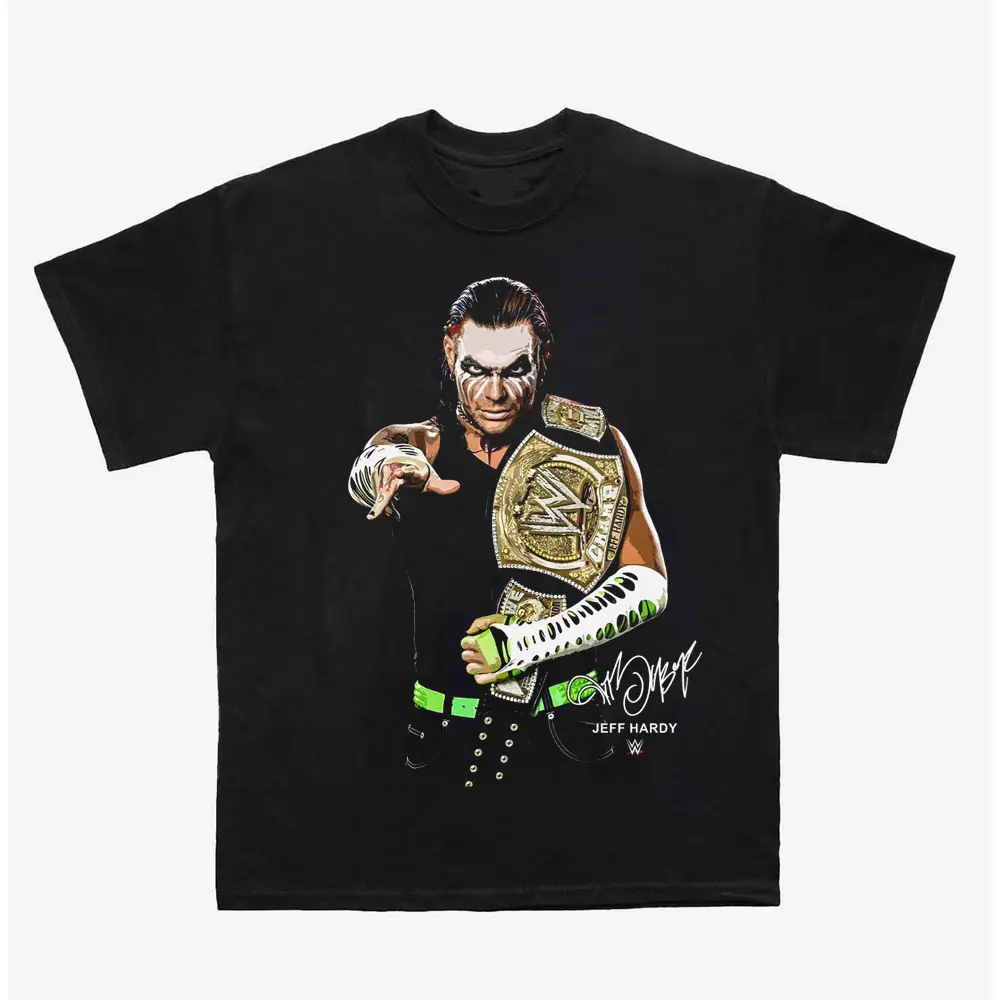Jeff Hardy Wrestling Fan T-Shirt, High Flying Wrestler Graphic Tee, Streetwear Style
