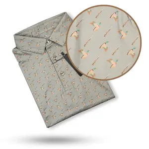 Men’s Whitetail Hunting Performance Polo – Classic Deer Camo Meets Retro Duck Camo