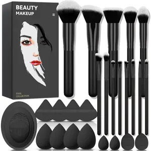 26 Pcs Makeup Kit,Foundation Brush Eyeshadow Brush Make up Brushes Set