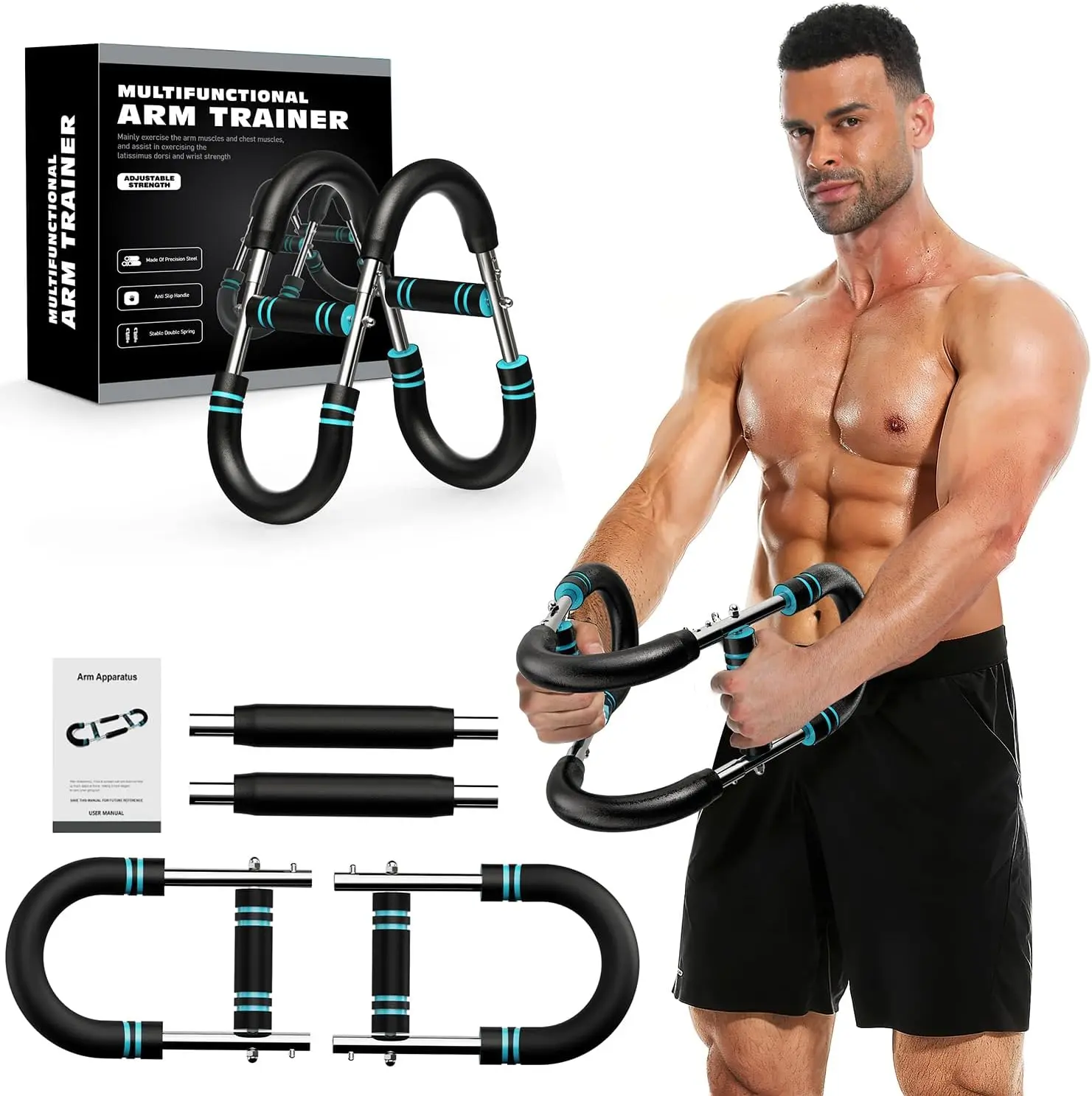 Twister Arm Trainer, Adjustable Portable Fitness Gear for Golf & Home Workout, Adults’ Strength Training Tool for Build Muscle & Toning Chest & Arms