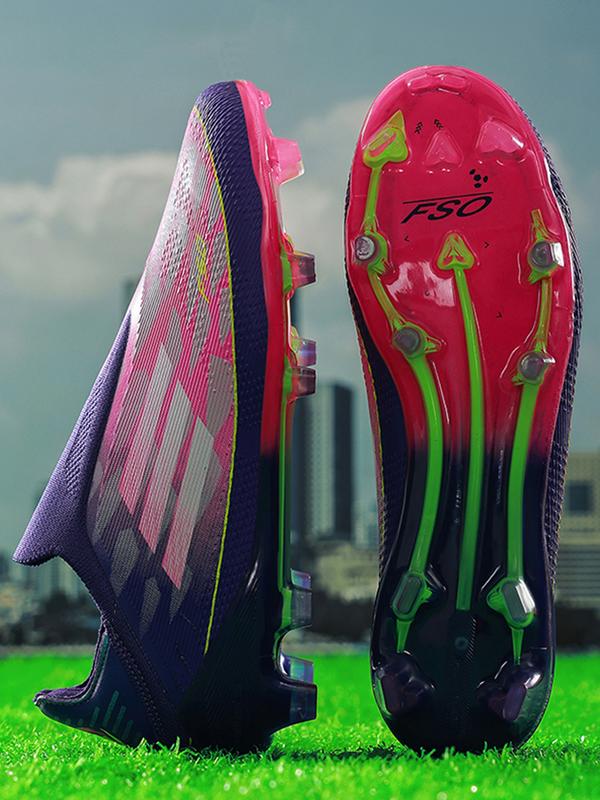 Unisex Soccer Shoes for Youth Students, Soccer Cleats, Long Studs Design, Competition Training Sports Footwear, Durable and Comfortable Football Boots