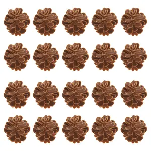 20 Pcs Artificial Pine Cones-Rustic Mini 2-3 cmPineconesfor Christmas Tree,Wreath,Centerpiece &DIY HolidavCrafts Decorations