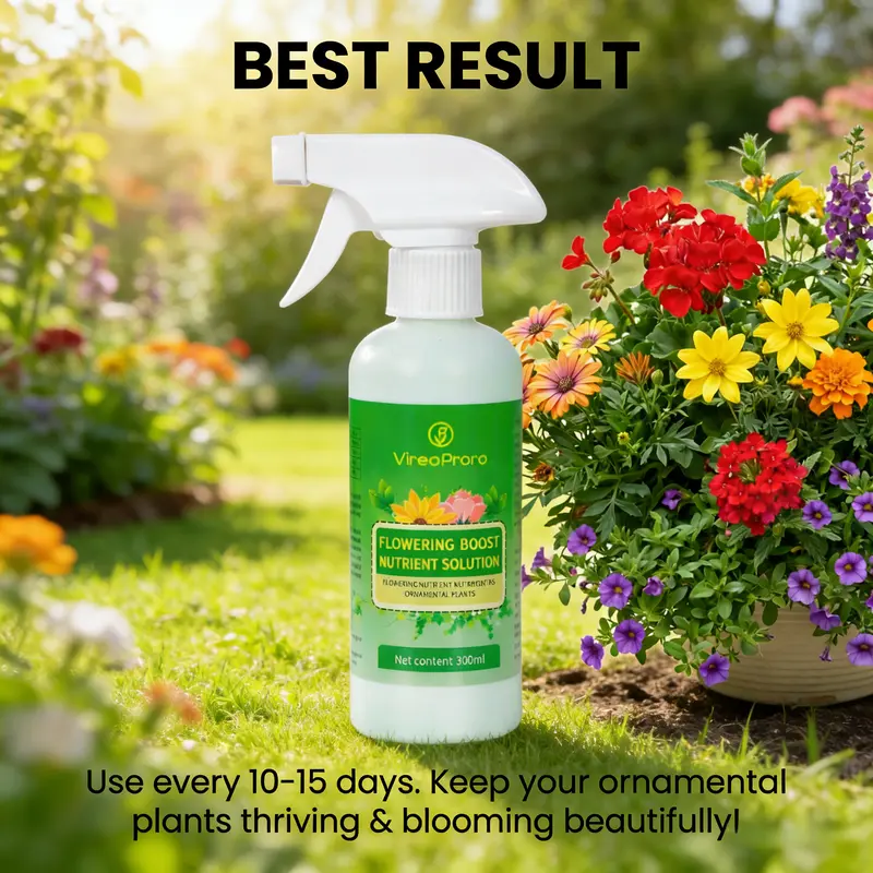 3 Individual Plant Nutrients: Bloom Booster, Leaf Cleaning Solution & All-Purpose Formula for Indoor/Outdoor Houseplants, Flowers & Gardens