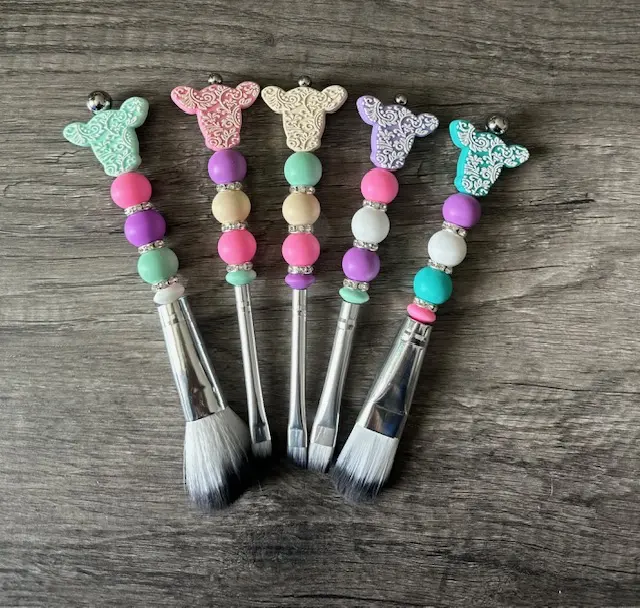 Beaded Makeup Brush Set Beaded Makeup Brush Set