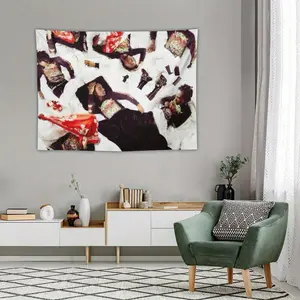 Music Poster Tapestry Osamason Flag for Living Room Bedroom Wall Hanging for Friends Pink Gift