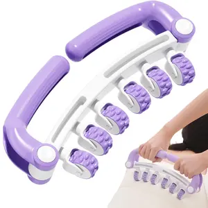 Handheld Massager, Muscle Relaxation Massager, Flexible Massage Roller Stick, Manual Massage Tool for Shoulder, Neck, Calf, Hand, Wrist, Body Care