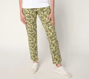 Denim & Co. Active Petite Duo Stretch Slim Leg Ankle Pant