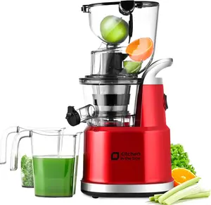 Cold Press Juicer, Juicer Machines with Large Feed Chute, Large Capacity, Slow Masticating Juicer for Fruits and Vegetables