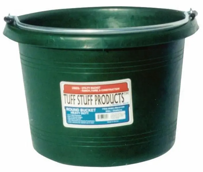 Purple 8 qt. Round Plastic Bucket, Home Care Home Supplies Bucket, Plastic Buckets