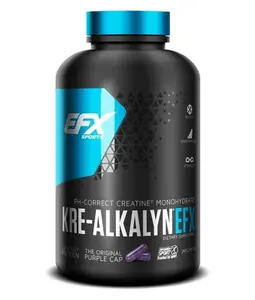 EFX Sports Kre-Alkalyn EFX 260 Capsules - pH Correct Creatine Monohydrate for Enhanced Athletic Performance & Strength Gains -