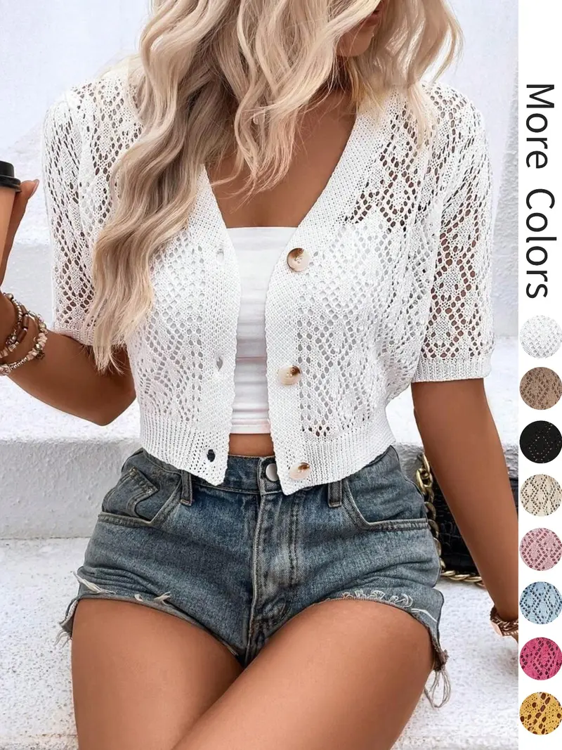 micro cropped cardigan - TikTok Shop