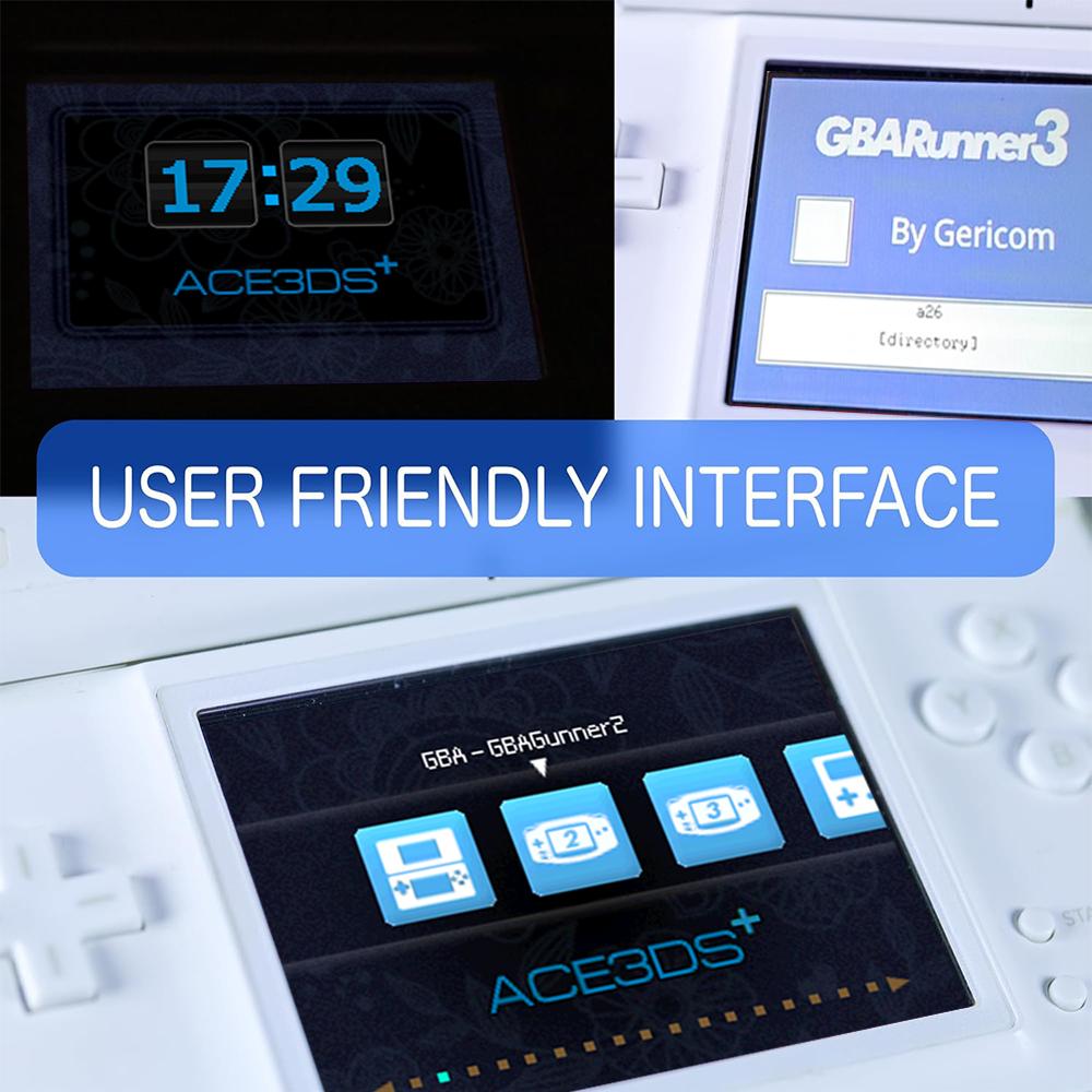 ACE X PRO USB Card Reader DS/3DS MODE Adapter Ntrboot boot9strap Series with Manual, R4 Compatible, and Includes R4 Souvenir