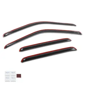 Rain Guards Window Visors Fit For 1999-2016 Ford F-250 F-350 Super Crew Cab