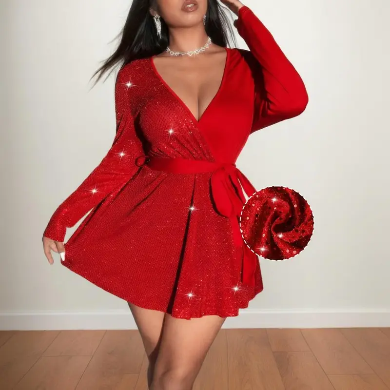 red plus size birthday dress