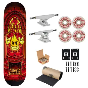 World Industries Skateboard Flameboy Stained Glass 8.5" Krux, Spitfire, Indy Upgrade