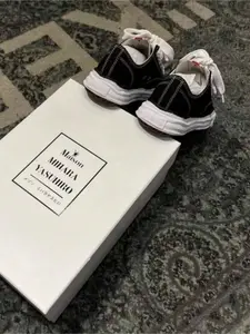 Maison Mihara Classic Non-slip Lightweight Low-top Shoes, MMY Campus Skate Shoes, Women's Classic Low-top Canvas Shoes, White Pleated Style, Men's and Women's Sneakers, Non Slip Trainers