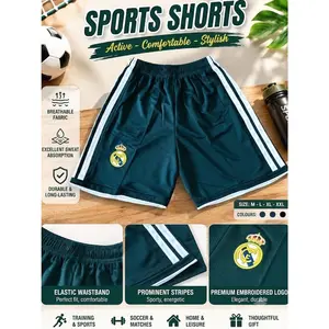 NEW Unisex Soccer/Football Real Madrid Team 206/27 Home Short Home - BLUE UU