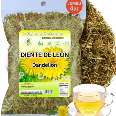 2-Pack Of Dandelion Tea (Te Diente De Leon) - 50 Tea Bags Each, Azteca Brand