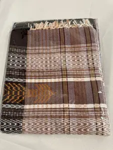 Yemeni Patterned Izzar - Traditional Design with Colorful Stripes and Unique Patterns
