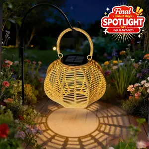 Spotlight Day Solar Lanterns Outdoor Waterproof, KagoLing Solar Lantern Light Gifts for Women Lanterns Decorative Outdoor, Hanging Lantern for Garden, Yard, Patio, Porch, Lawn, Pathway Decor, 2 Pack