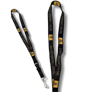 Don't Tread on Me Lanyard (Black & Gold)