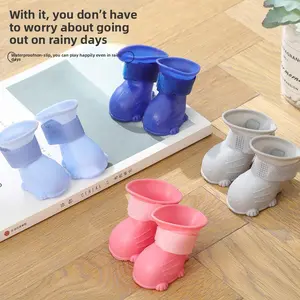 Waterproof Dog Shoes for Rainy Days Anti Slip Paw Protection Durable Rubber Sole for Outdoor Walking Medium Large Dogs Cats Pet Rain Boots