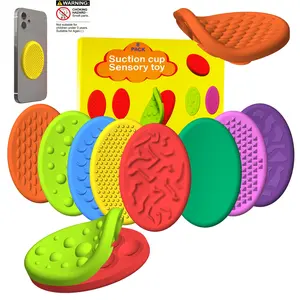 Colorful Sensory Fidget Toys, 8pcs/16pcs Multiple Textured Suction Toys, Fidget Strips Stress Relief Toy for Home School Office