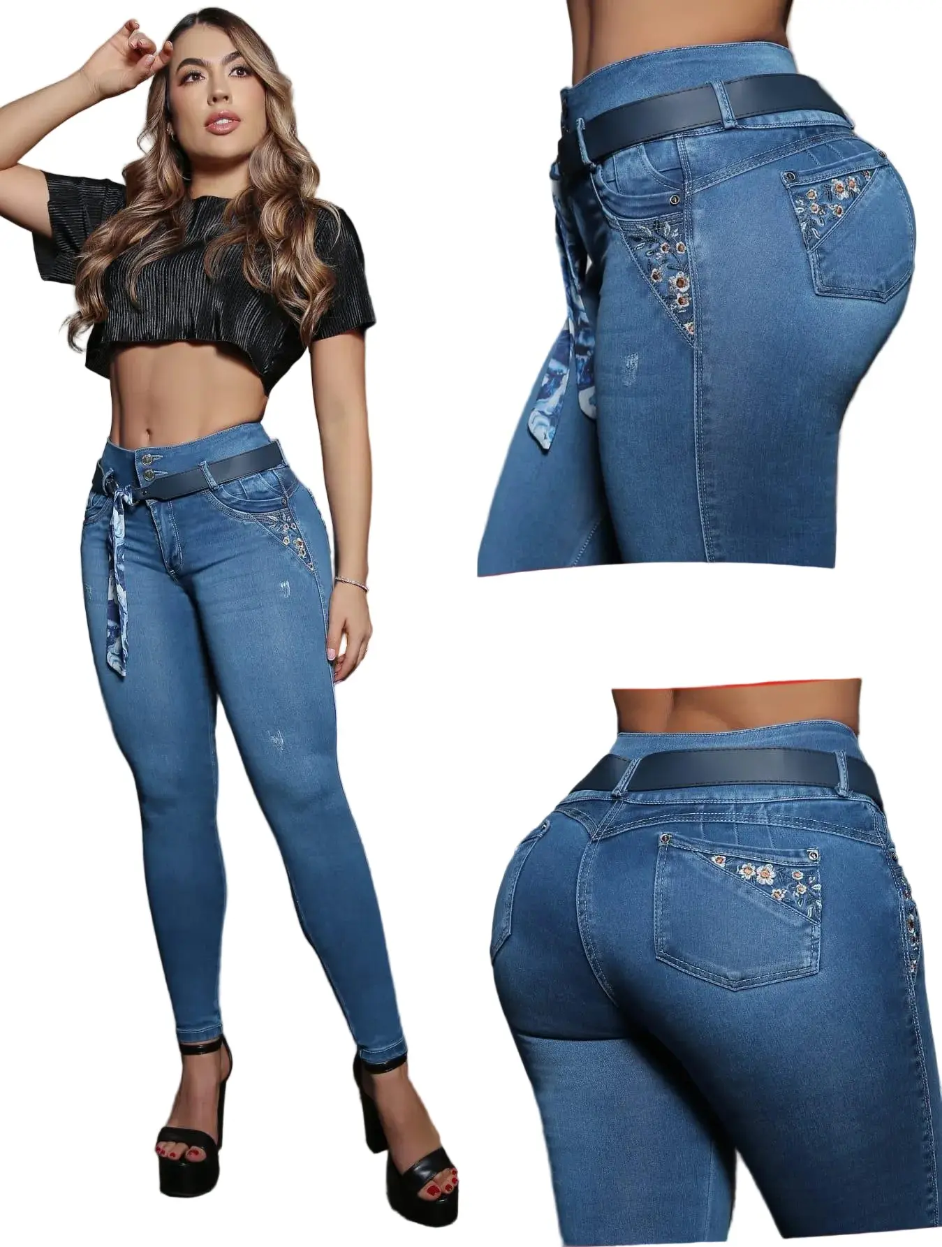 Colombian Jeans Bon Bon up 8806 butt lifter high waist tummy control push up effect skinny