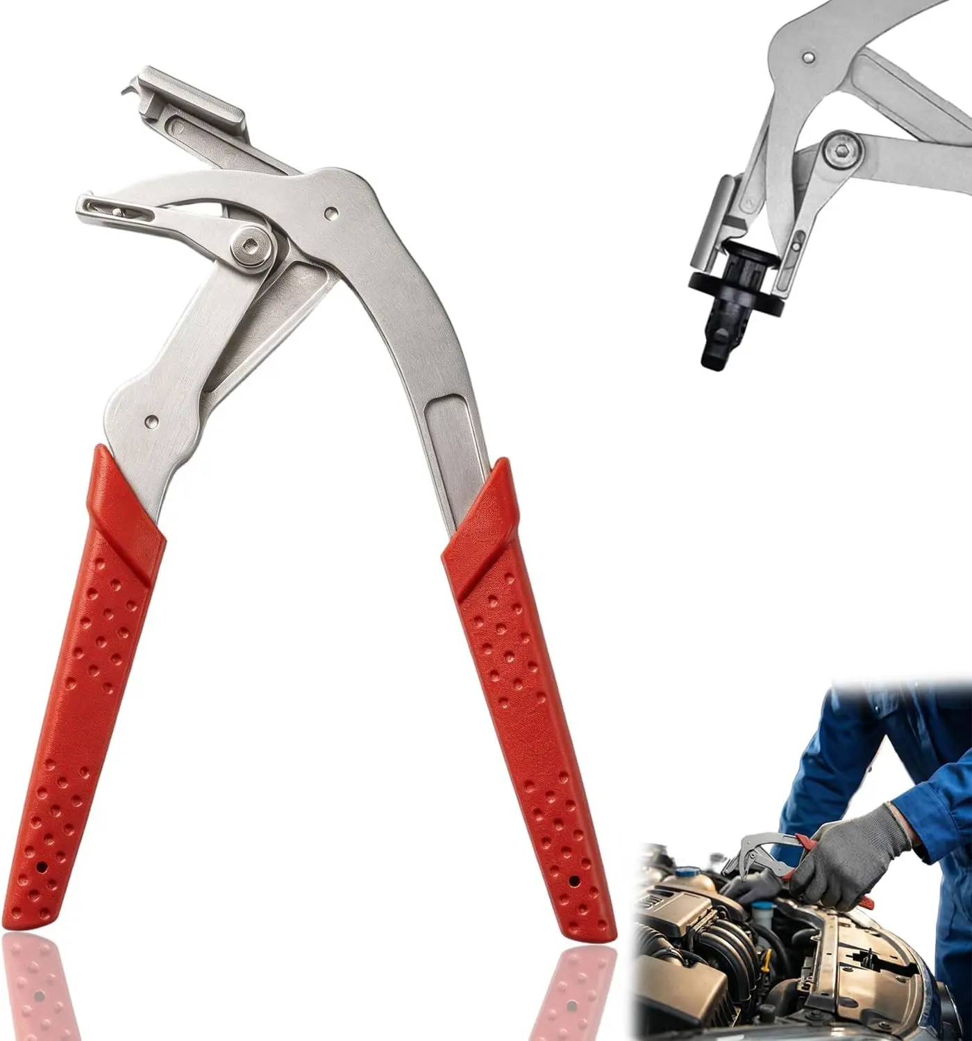Car Clip Pliers, Panel Clip Removal Pliers,Fastener Removal Tool for Auto Door Panels,Grip Handle,Damage-Free Disassembly